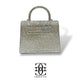 Grace Up Mini Acrylic Silver Rhinestones Bag
