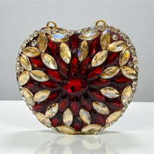 Grace Up Mini Apple Maroon/Silver Clutch
