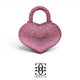 Grace Up Mini Rhinestones Heart Pink