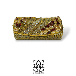 Grace Up Roll Clutch Kundan/Turkish 25