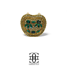 Grace Up Mini Apple Kundan Clutch 002