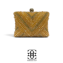 Grace Up Clutch 607 Gold