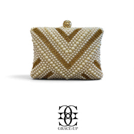 Grace Up Clutch 597 Off White