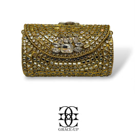 Grace Up Mini Clutch Kundan/Turkish roll 89