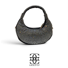 Grace Up IMP Rhinestones Bag Black/Silver