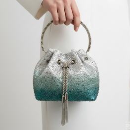 Grace Up Soft Bag 2 Green/Silver