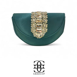 Grace Up Clutch Bag 14 Green