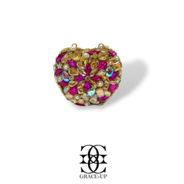 Grace Up Mini Apple 2 Hot Pink Clutch