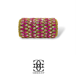 Grace Up Clutch Kundan/Turkish Roll 135