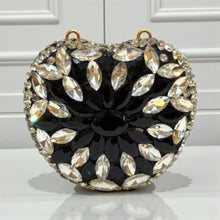 Grace Up Mini Apple Black/Silver Clutch
