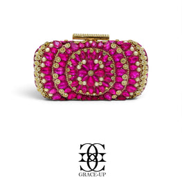 Grace Up Clutch 609 Hot Pink
