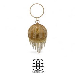 Grace Up Clutch Ball Golden Stones