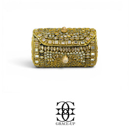 Grace Up Mini Clutch Kundan/Turkish roll 65