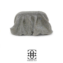 Grace Up Fall Clutch Silver