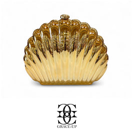 Grace Up Shell 3 Clutch Gold