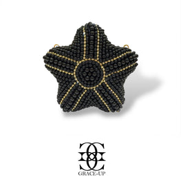 Grace Up Mini Star 7 Clutch Black Pearl