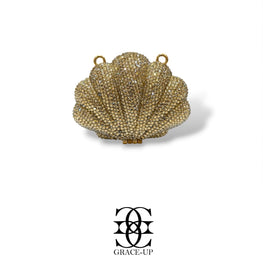 Grace Up Mini Rhinestones Shell Gold