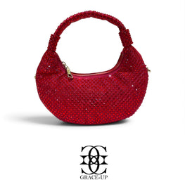 Grace Up IMP Rhinestones Bag Maroon