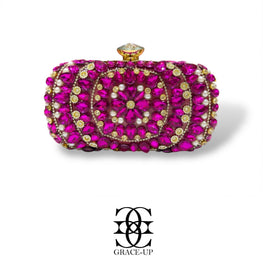 Grace Up Clutch 585 Hot Pink