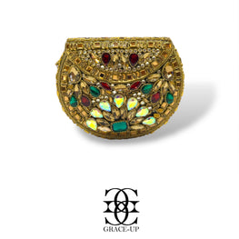 Grace Up Mini Clutch Kundan/Turkish 33