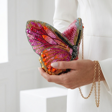 Grace Up Rhinestones Butterfly Clutch