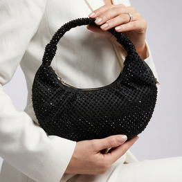 Grace Up IMP Rhinestones Bag Black