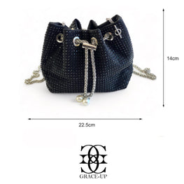 Grace Up Soft Bag Full Black