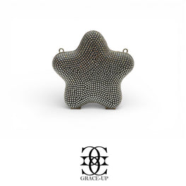 Grace Up Mini Star 6 Clutch Silver