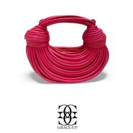 Grace Up IMP Round Strips Bag Hot Pink