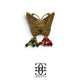 Grace Up Mini Butterfly Mughal Clutch Green/Maroon