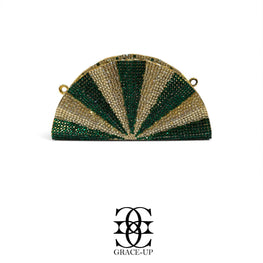 Grace Up Mini Full Rhinestones D Green/Gold