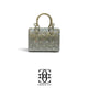 Grace Up Mini Full Rhinestones Metal Bag Silver