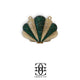 Grace Up Mini Rhinestones Shell Gold/Green