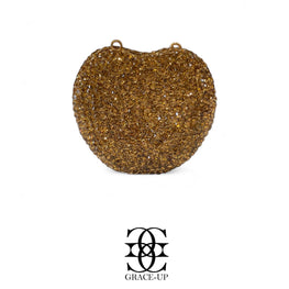 Grace Up Mini Apple Full Gold Clutch