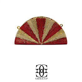 Grace Up Mini Full Rhinestones D Maroon/Gold
