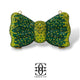 Grace Up Mini Rhinestones Bow 2 Green