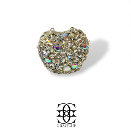 Grace Up Mini Apple 2 Silver Clutch