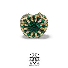 Grace Up Mini Apple Green/Silver Clutch