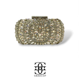 Grace Up Clutch 609 Silver