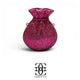 Grace Up Mini Rhinestones Potli Hot Pink
