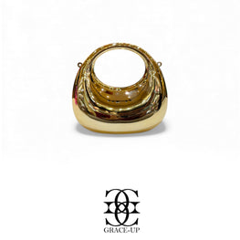Grace Up Mini Acrylic Gold Bag
