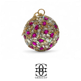 Grace Up Clutch Ball 3 Hot Pink/Silver