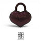 Grace Up Mini Rhinestones Heart Purple