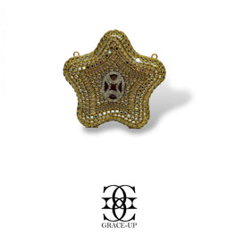 Grace Up Mini Star Clutch Kundan 03