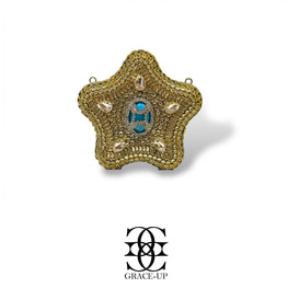 Grace Up Mini Star Clutch Kundan 04