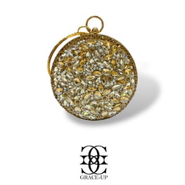 Grace Up Clutch Round 2 Gold