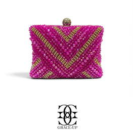 Grace Up Clutch 607 Hot Pink
