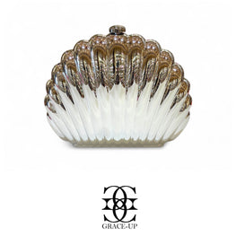 Grace Up Shell 3 Clutch Silver
