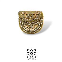 Grace Up Mini Clutch Kundan/Turkish 64