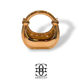 Grace Up Mini Acrylic Rose Gold Bag 3